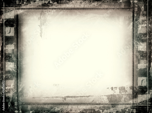 Grunge  film frame with space for your text or image