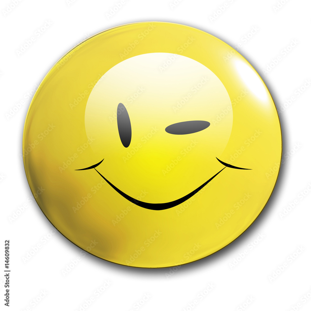 Fototapeta premium winking smiley
