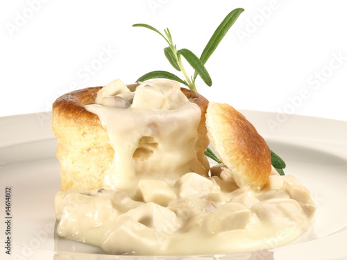 Billede på lærred Ragout Fin im Blätterteig