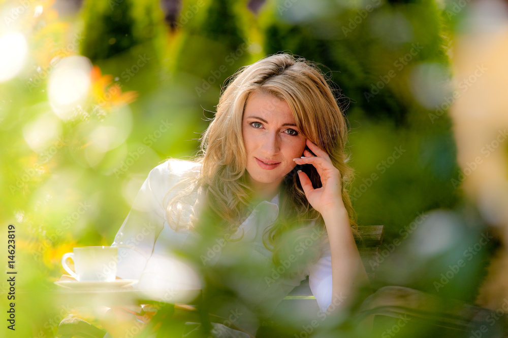 Portrait of a happy young woman