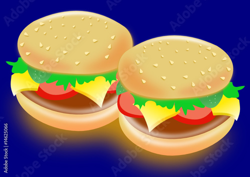 Fast Food 2 Hamburger