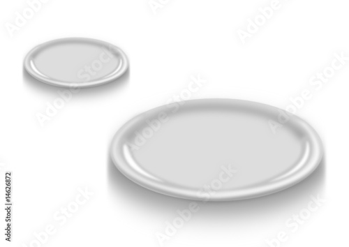 Teller für Essen und Zubereitung