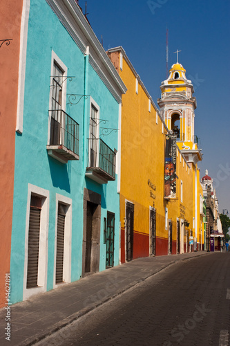 puebla old town streets