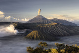 Mount Bromo volcano after eruption, Java, Indonesia