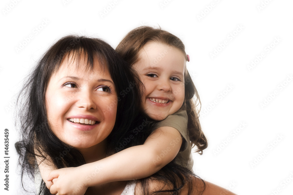 Happy mum and daughter Happy mum and daughter