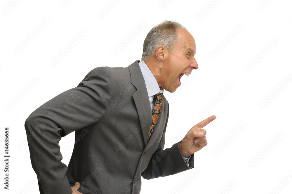 Angry businessman Angry businessman