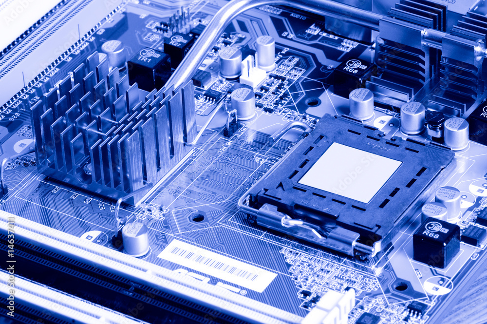 close-up mother board background close-up mother board background