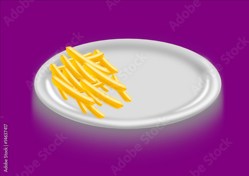 Teller French Fries & Pommes Frites