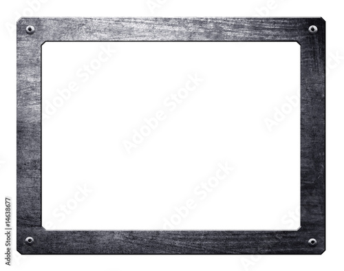 metal frame isolated with clipping path
