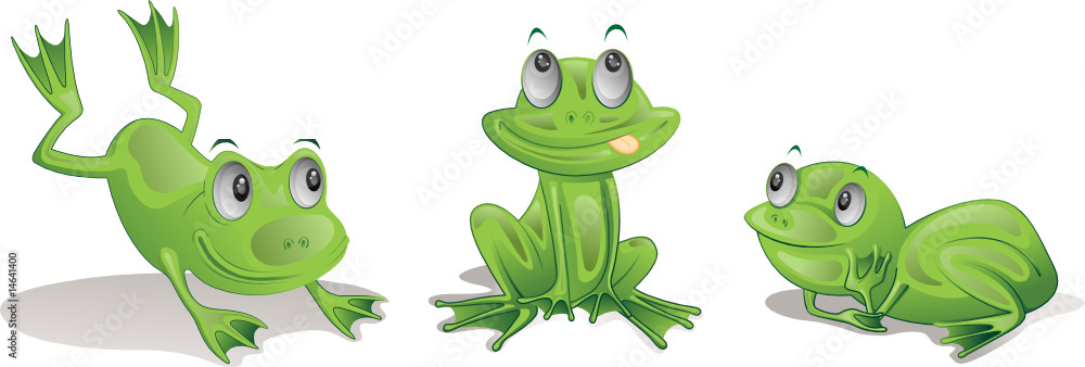 Naklejka premium frogs
