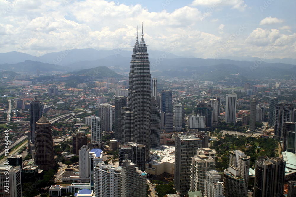 Εκτύπωση καμβά Kuala lumpur skyline