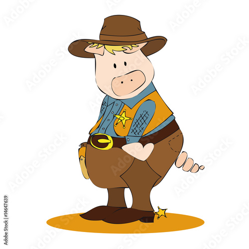 sheriff pig