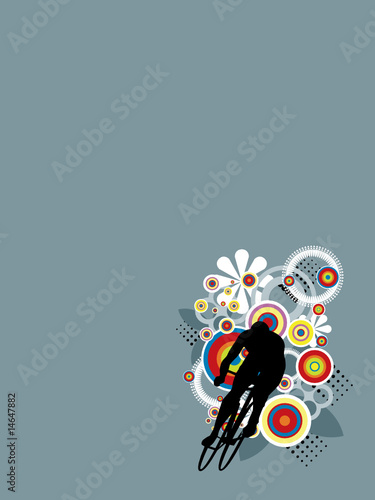 Illustrated silhouette of colors design, colorful background
