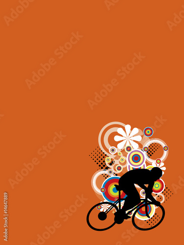 Illustrated silhouette of colors design, colorful background