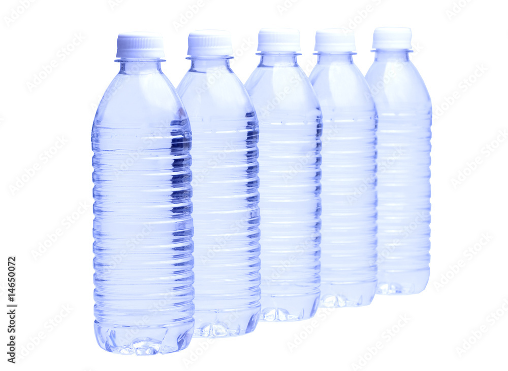 Water Bottle on White Water Bottle on White