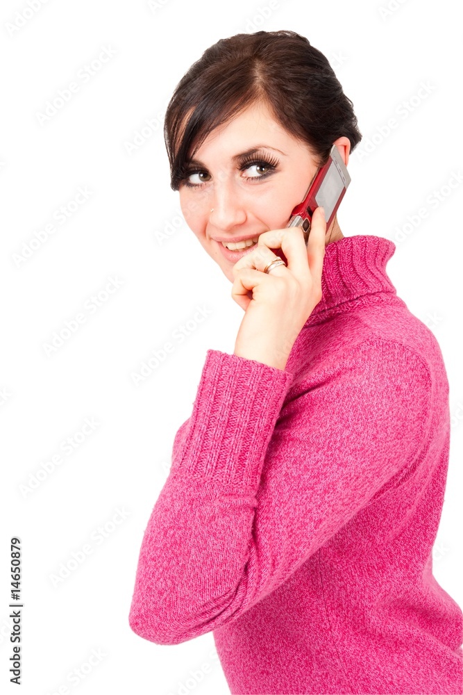 young woman with mobile phone young woman with mobile phone