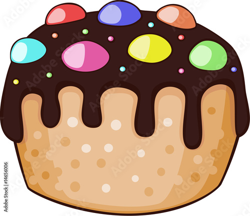 jelly cake with chocolate