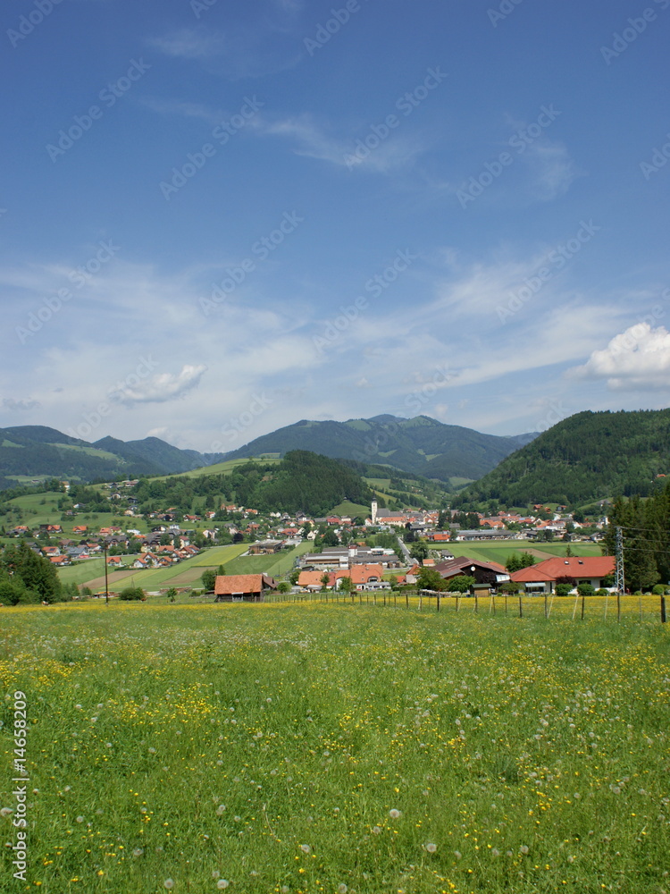 Naklejka premium Marktgemeinde Passail / Oststeiermark / Österreich