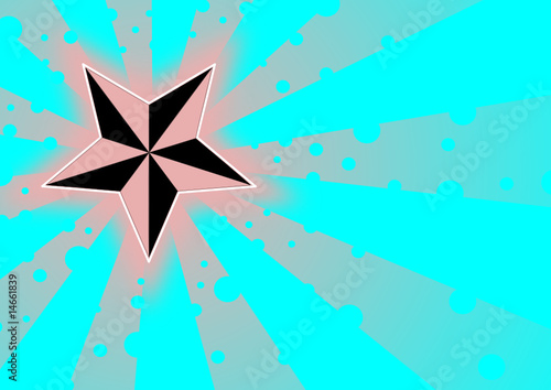 Design eines farbigen Sternes