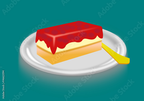 Teller mit Kuchen