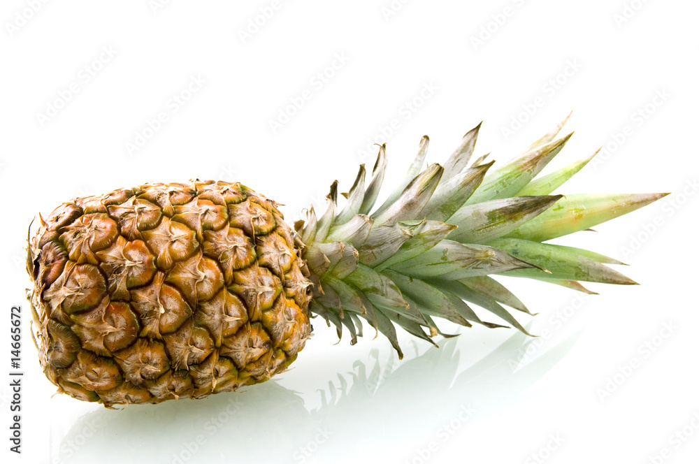 Ripe and fresh pineapple isolated on white background Ripe and fresh pineapple isolated on white background