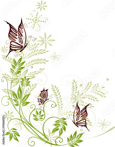 Sommer, grün, Schmetterlinge