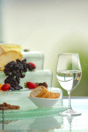 Εκτύπωση καμβά Wine and Cheese Table