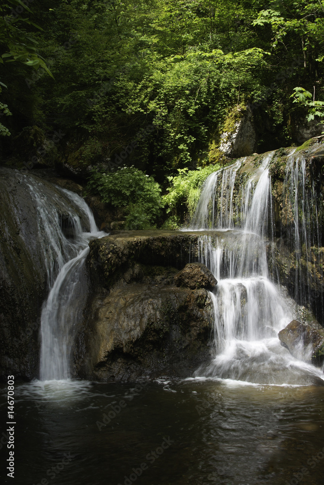 Wasserfälle der Twannschlucht, Twann, Bern,Schweiz