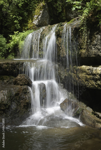 Wasserfall der Twannschlucht, Twann, Bern,Schweiz © Rysi