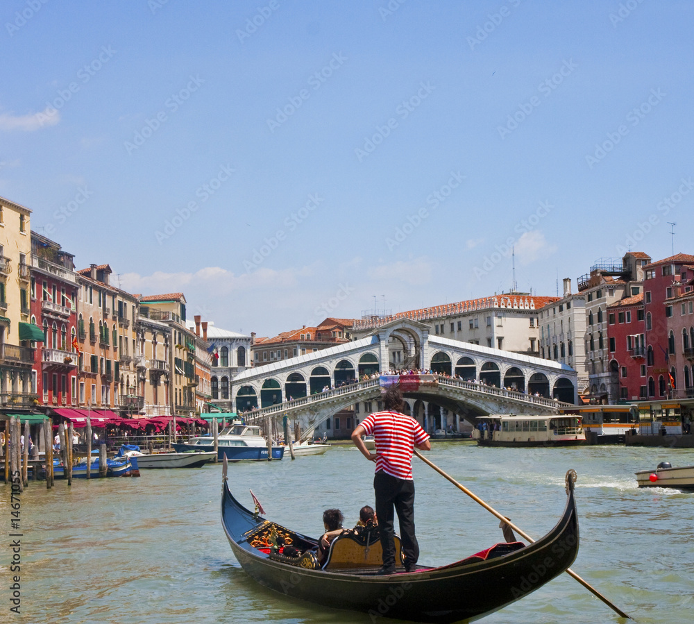 Obraz premium Gondola in Venice Canal