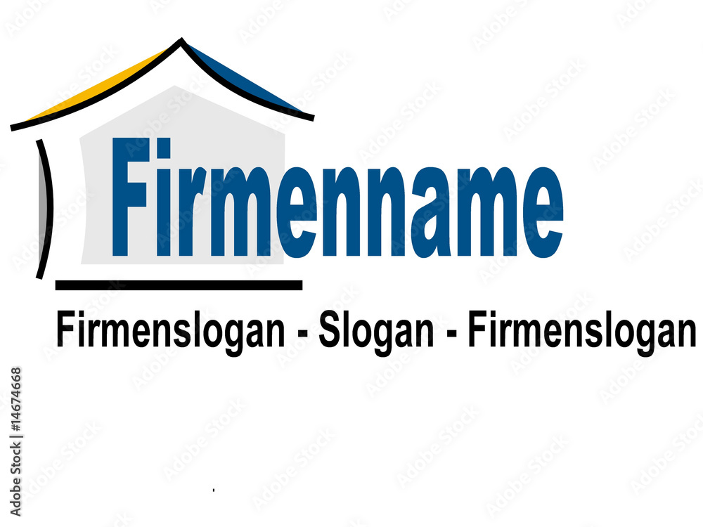 Fototapeta premium Firmenlogo Immobilien Haus