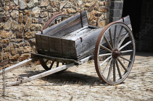 wooden cart