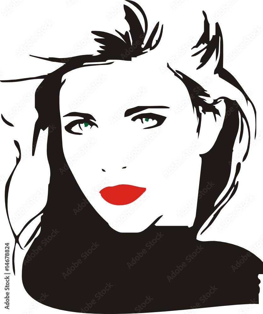 Vector Feminino - Woman Vector - Face