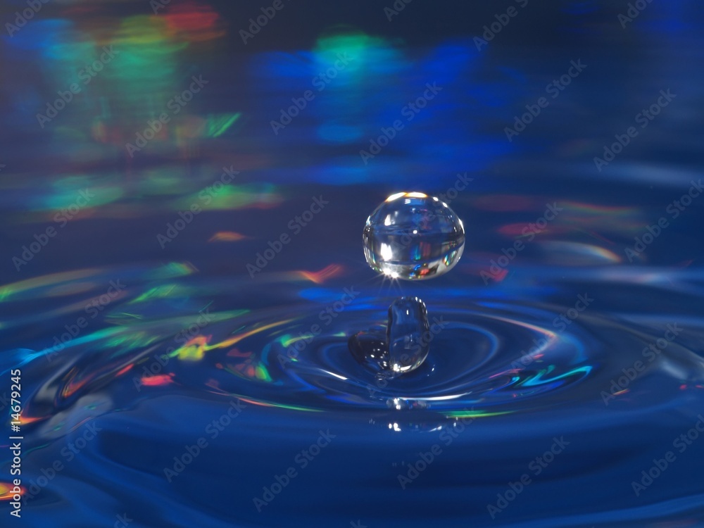 macro drop of water