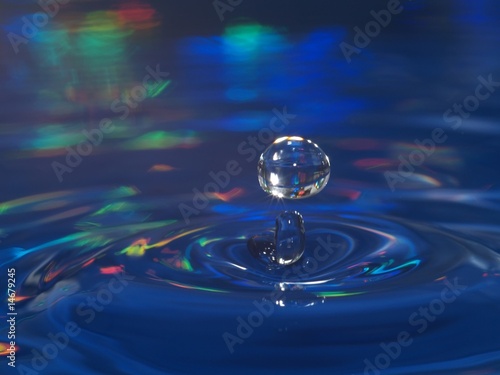 macro drop of water