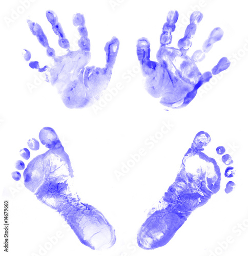baby handprint and footprint