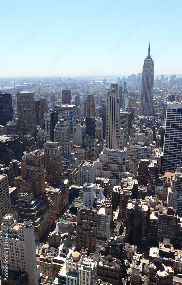 Panoramic view of the New York City skyline