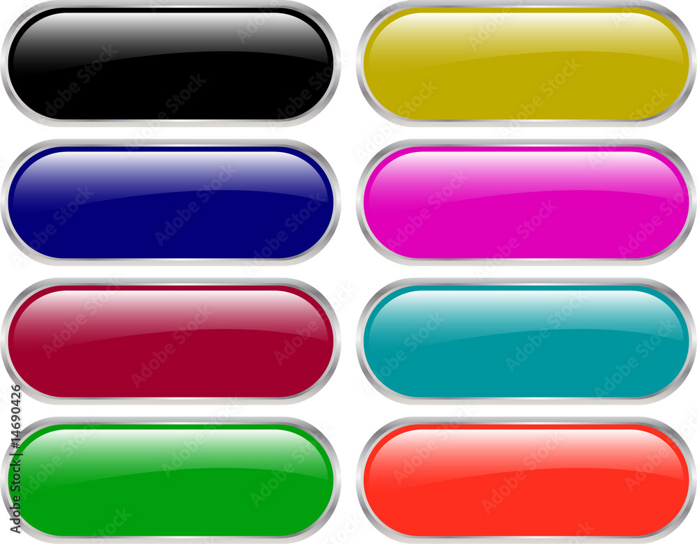 glossy web buttons - vector glossy web buttons - vector