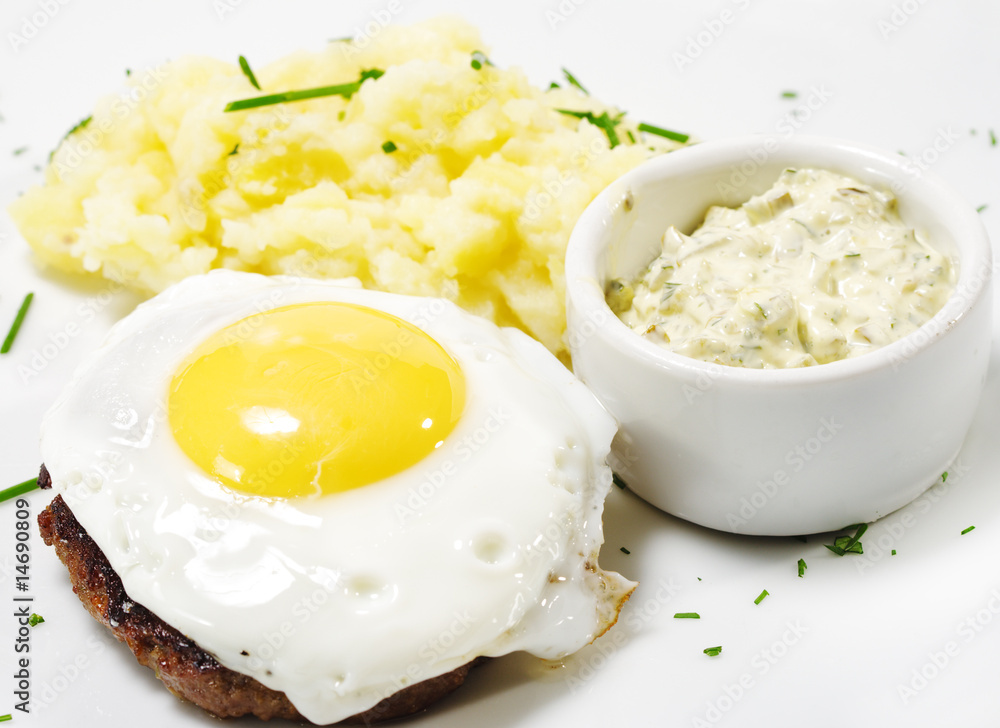 Beef Steak with Fried Egg