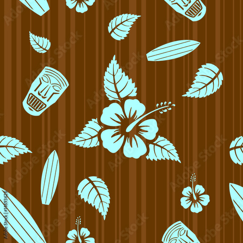 Vector aloha seamless pattern