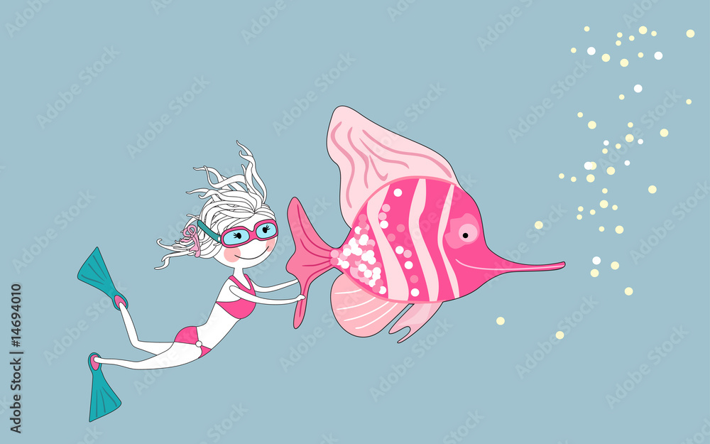 Obraz premium scuba diver