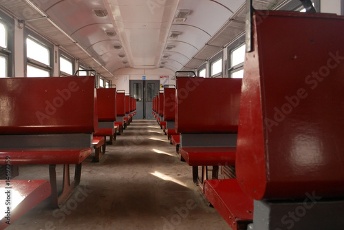 Interior of old Russian train