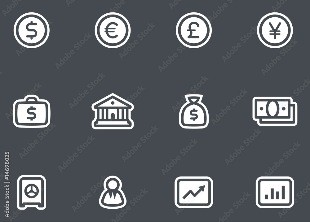 Vector Finance, Banking Icon Set Vector Finance, Banking Icon Set