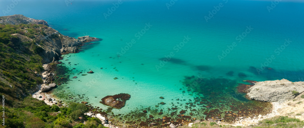 Sea lagoon with beautiful turquoise water.