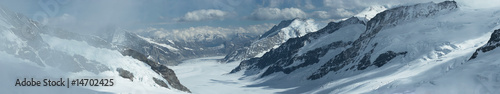 Panorama of a glacier in the Swiss Alps © Ariel Bravy