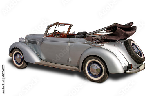 Vintage car isolated