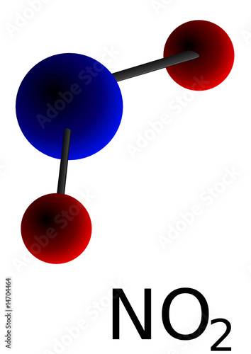 Molécule de dioxyde d'azote photo