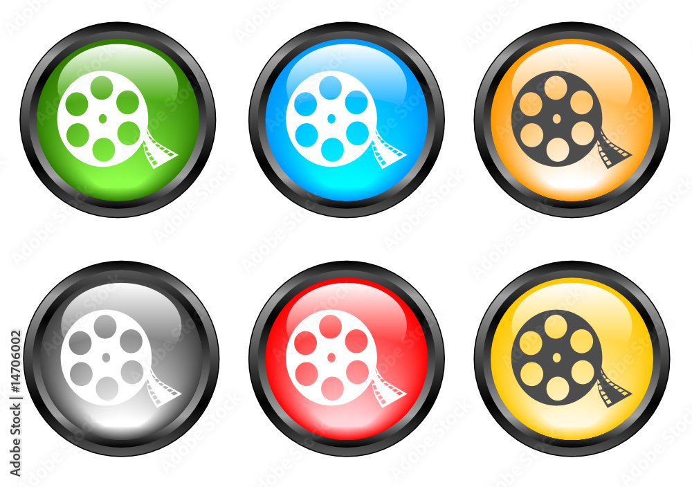 Internet shiny buttons. Vector illustration. Internet shiny buttons. Vector illustration.