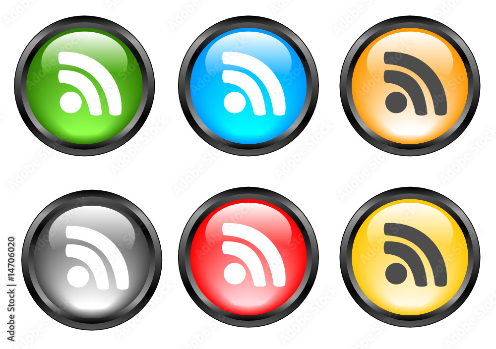 Internet shiny buttons. Vector illustration. Internet shiny buttons. Vector illustration.