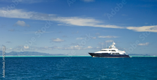 yachting in the tropics, huahine, french Polynesia